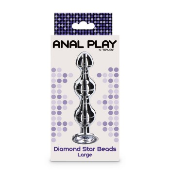 Μεταλλικές Μπάλες Με Κόσμημα - Diamond Star Anal Beads Large
