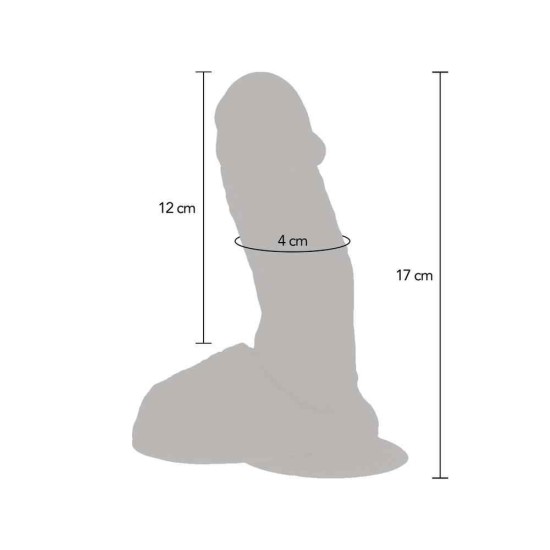 Ασύρματος Ρεαλιστικός Δονητής - Get Real Silicone Remote Vibrating Dildo 16cm Sex Toys 