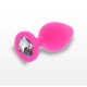 Σφήνα Σιλικόνης Με Κόσμημα - Diamond Booty Jewel Pink Large Sex Toys 
