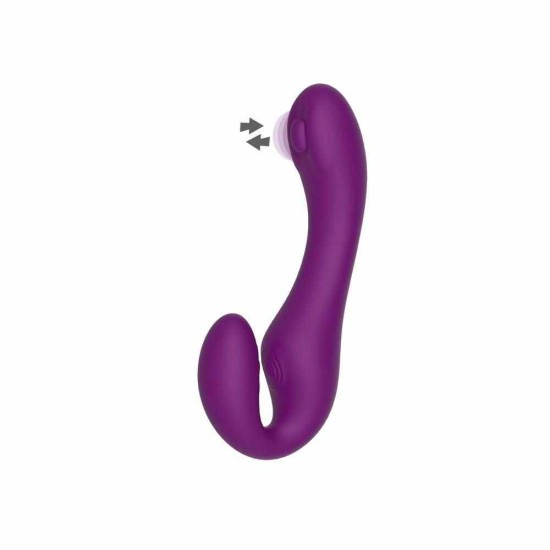 Ασύρματο Διπλό Στραπον - Strapless Strap On Pulse Vibrator With Remote Sex Toys 