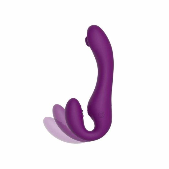 Strapless Strap On Pulse Vibrator With Remote Sex Toys