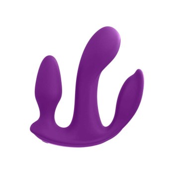 Δονητής Τριπλής Διέγερσης - 3some Total Ecstasy Silicone Vibrator Purple
