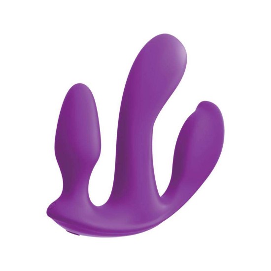 3some Total Ecstasy Silicone Vibrator Purple Sex Toys