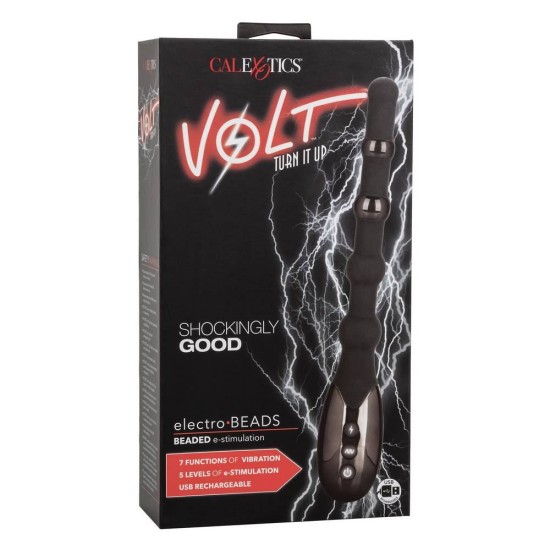 Δονούμενες Μπίλιες Με Ηλεκτρισμό - Volt Vibrating Electro Beads Black Sex Toys 