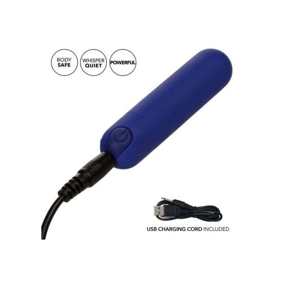Κλειτοριδικός Δονητής Με Θήκη - Calexotics Rechargeable Hideaway Bullet Blue Sex Toys 