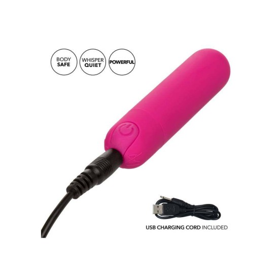Κλειτοριδικός Δονητής Με Θήκη - Calexotics Rechargeable Hideaway Bullet Pink Sex Toys 