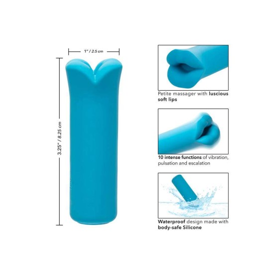 Calexotics Kyst Lips Clitoral Vibrator Blue Sex Toys