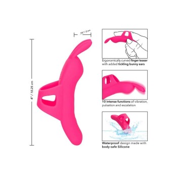 Επαναφορτιζόμενος Δονητής Δαχτύλου - The Flirty Vibe Finger Vibrator Pink