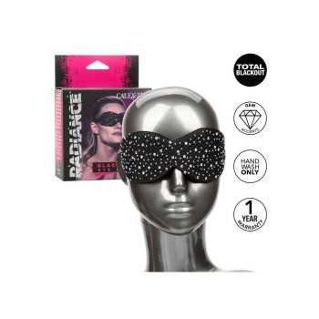 Φετιχιστική Μάσκα Με Στρας - Blackout Eye Mask With Rhinestones
