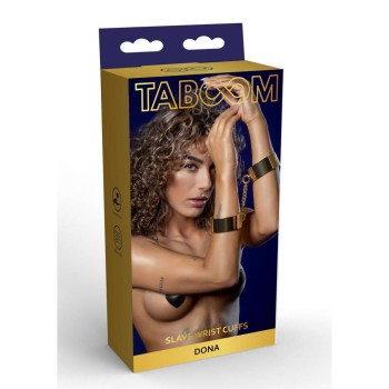 Taboom Slave Wrist Cuffs Gold