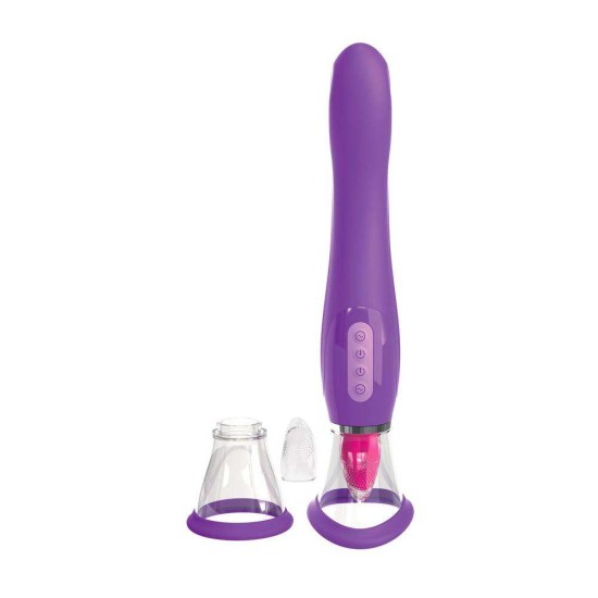 Δονητής Σημείου G Με Αναρρόφηση Και Γλώσσα - Her Ultimate Pleasure Vibrator Purple Sex Toys 