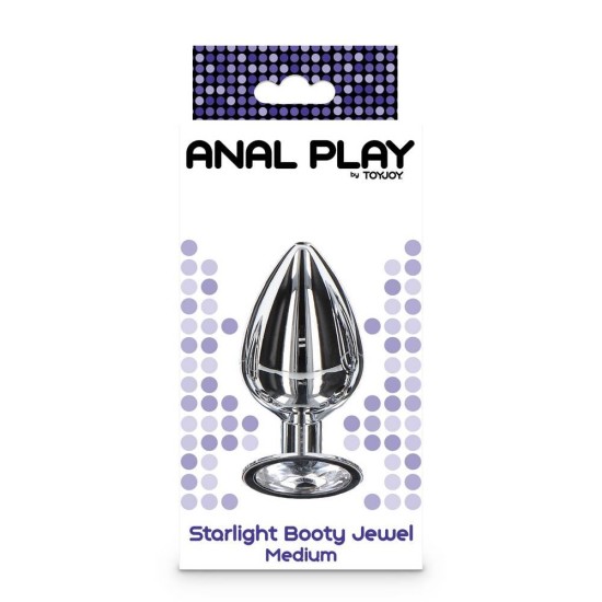 Μεταλλική Σφήνα Με Κόσμημα - Starlight Booty Jewel Butt Plug Medium Sex Toys 