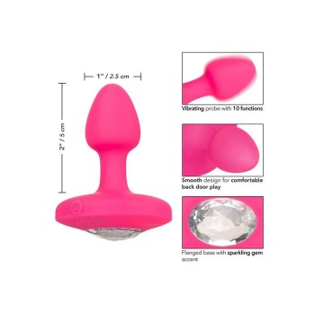 Δονούμενη Σφήνα Πρωκτού - Cheeky Gem Small Rechargeable Vibrating Probe Pink