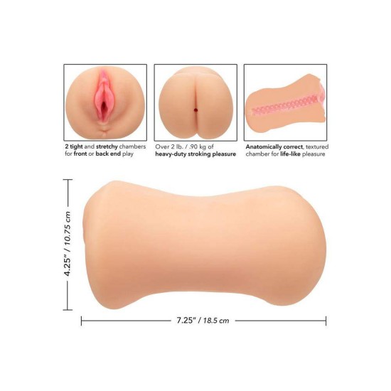 Αυνανιστήρι Πρωκτού Και Αιδοίου - Stroke It Dual Entry Pussy & Ass Masturbator Sex Toys 