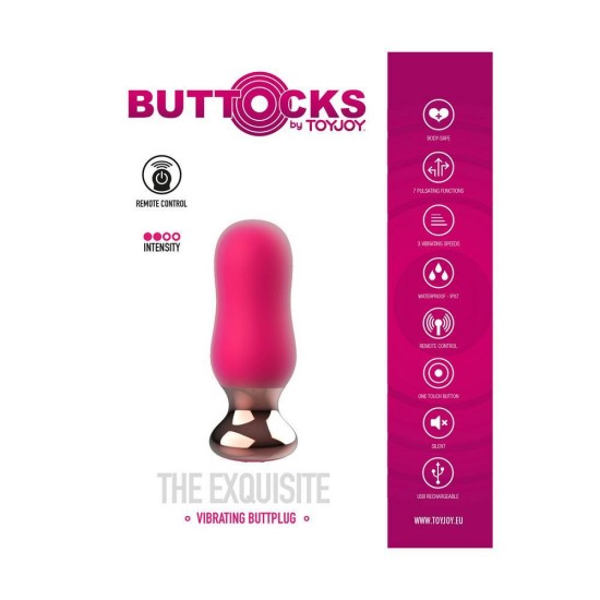 Ασύρματη Σφήνα Σιλικόνης - The Exquisite Remote Vibrating Butt Plug Sex Toys 