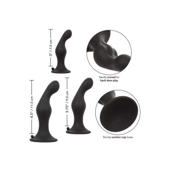 Σετ Σφήνες Διέγερσης Προστάτη - Silicone Anal Ripple Prostate Plugs Kit