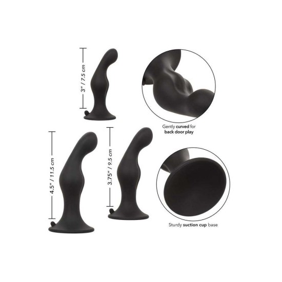 Σετ Σφήνες Διέγερσης Προστάτη - Silicone Anal Ripple Prostate Plugs Kit Sex Toys 