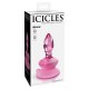 Icicles No.90 Glass Plug With Suction Cup Pink Sex Toys