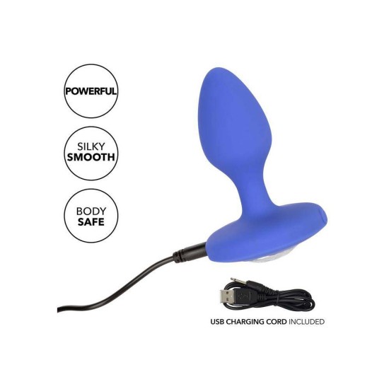Cheeky Gem Medium Rechargeable Vibrating Probe Blue Sex Toys