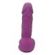 Μαλακό Πέος Σιλικόνης - Real Love Silicone Dildo With Balls Purple 21cm Sex Toys 