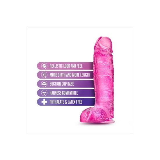 Μεγάλο Μαλακό Ομοίωμα Πέους - Big N' Bulky XL Dildo Pink 26cm Sex Toys 