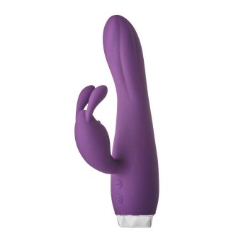 Flirts Silicone Rabbit Vibrator Purple