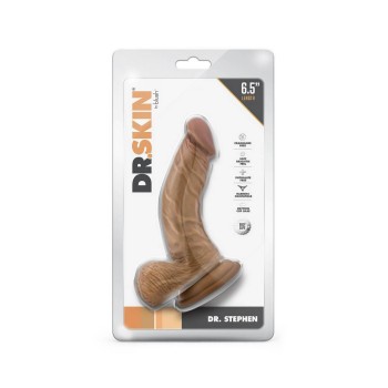 Dr Stephen Curved Dildo With Balls Tan 16cm