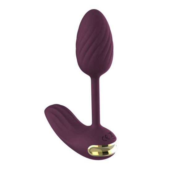 Essentials Flexible Wearable Vibrating Egg Purple Sex Toys