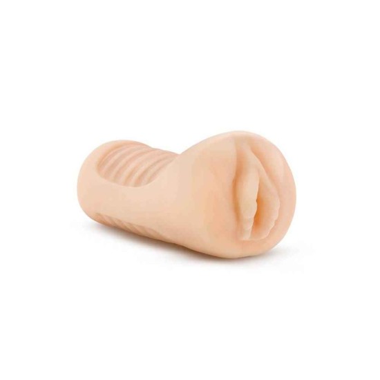 Δονούμενο Ομοίωμα Αιδοίου – Annabella Soft & Wet Vibrating Stroker Beige Sex Toys 