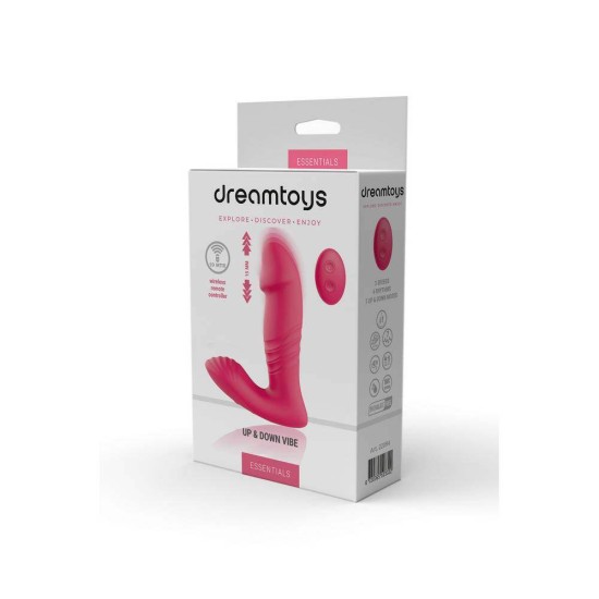 Unisex Ασύρματος Δονητής Με Κίνηση – Up & Down Unisex Remote Vibe Pink Sex Toys 