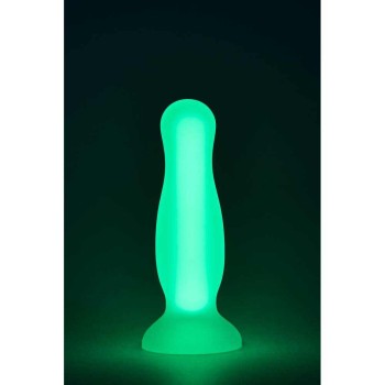 Glow In The Dark Soft Silicone Plug Small Green