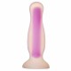 Glow In The Dark Soft Silicone Plug Medium Purple Sex Toys