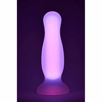 Glow In The Dark Soft Silicone Plug Large Pink