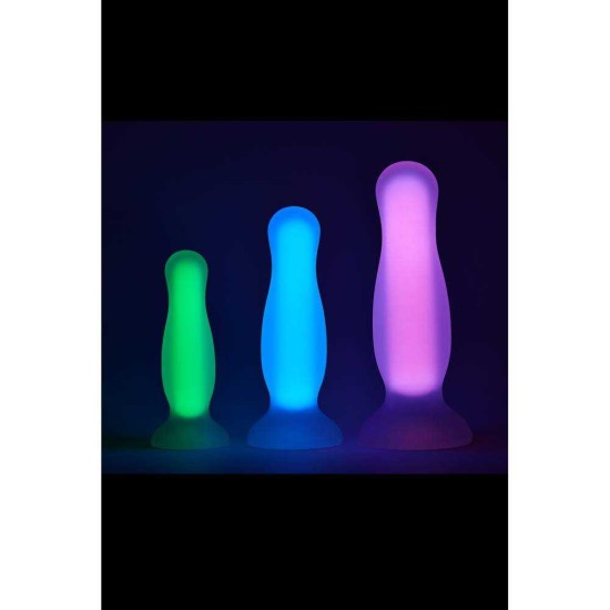 Glow In The Dark Soft Silicone Plug Large Pink Sex Toys