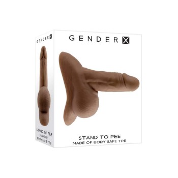 Μαλακό Ομοίωμα Πέους – Gender X Stand To Pee Packer Dark Beige