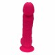 Ρεαλιστικό Πέος Σιλικόνης - Real Love Silicone Dildo With Balls Fuchsia 18cm Sex Toys 
