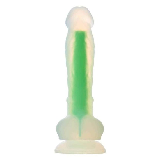 Glow In The Dark Soft Silicone Dildo Small Green Sex Toys