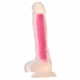 Glow In The Dark Soft Silicone Dildo Large Pink Sex Toys