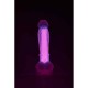 Φωσφοριζέ Ρεαλιστικό Πέος - Glow In The Dark Soft Silicone Dildo Large Pink Sex Toys 