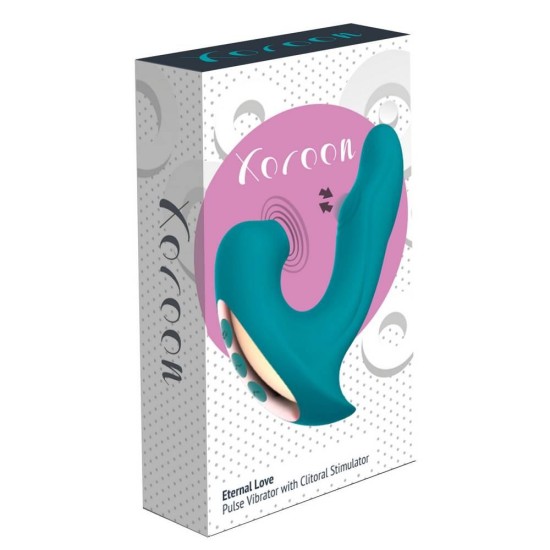 Διπλός Παλμικός Δονητής - Eternal Love Pulse Vibrator With Clitoral Stimulator Sex Toys 