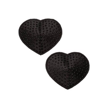 Διακοσμητικά Θηλών Καρδιά - Radiance Heart Nipple Pasties Black