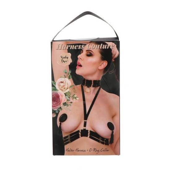 Halter Harness With O Ring Collar Fetish Toys 