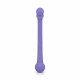 Δονητής Σιλικόνης Με Δύο Άκρα - Leah Double Ended Silicone Vibrator Purple Sex Toys 