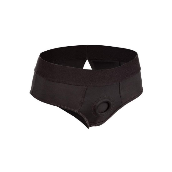 Her Royal Harness Backless Brief Black Sex Toys