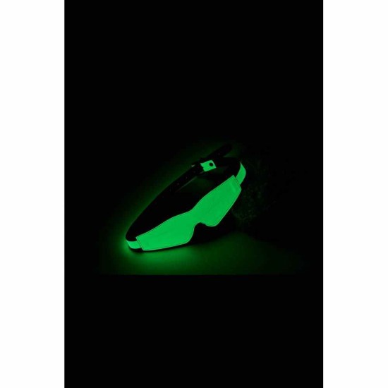 Radiant Glow In The Dark Eye Mask Green Fetish Toys 