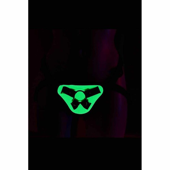 Φωσφοριζέ Ζώνη Στραπον - Radiant Glow In The Dark Strap On Green Sex Toys 