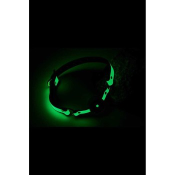 Φωσφοριζέ Φίμωτρο Σιλικόνης - Radiant Glow In The Dark Ball Gag Green