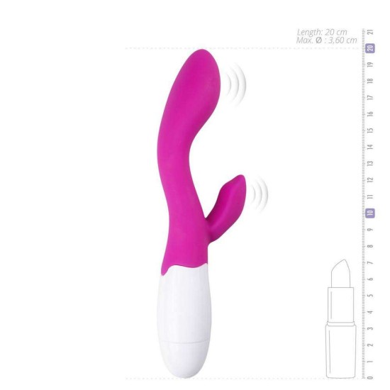 Rabbit Επαναφορτιζόμενος Δονητής - Lily Rabbit Vibrator 2.0 Rechargeable Pink Sex Toys 