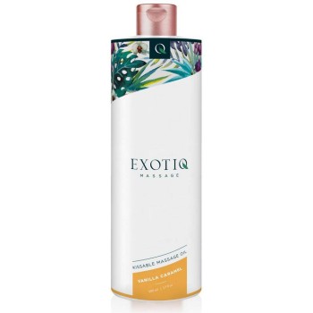 Λάδια Για Μασάζ Με Γεύση - Exotiq Kissable Massage Oil Vanilla Caramel 500ml