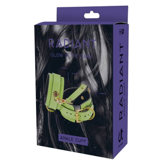 Φωσφοριζέ Ποδοπέδες - Radiant Glow In The Dark Ankle Cuffs Green Fetish Toys